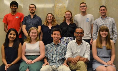 Bon voyage and congratulations to the 2017 AidData Summer Fellows! Earlier this month the Fellows scattered out to NGOs across the globe. Photo by Morgan Goad for AidData.